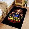 Chucky's Rainbow Horror Floor Mat Perfect for Playrooms Kitchen Entryway Bedrooms Antislip Carpet Anime Office Decor