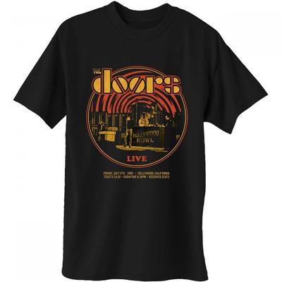 The Doors Unisex Voksen 68 Retro Circle T-skjorte i bomull