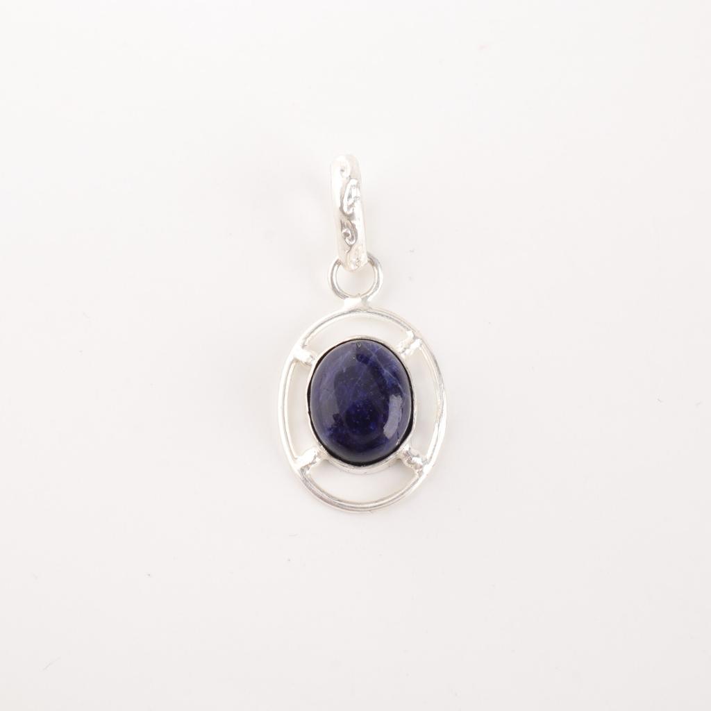 Sodalite Gemstone 925 Sterling Silver Jewelry Handmade Pendant For Wedding Gift PP-6-20
