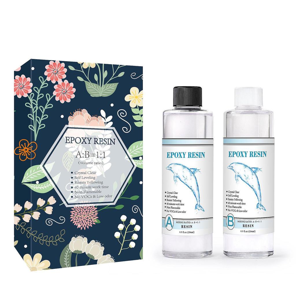 Gereedschapskist met DIY Hoge Transparantie Vergeling Bestendig AB Epoxylijm in Kleurdoos - Gratis Verzending