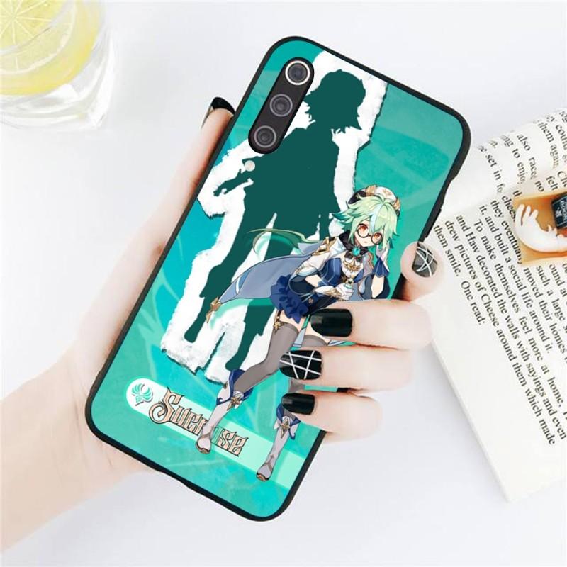

Cute Girl Sucrose Phone Case For Xiaomi Redmi Note 11 10 9T 8 7 Pro Redmi 10 9 9A 9C 8 7 6 Soft Black Phone Cover Redmi 7