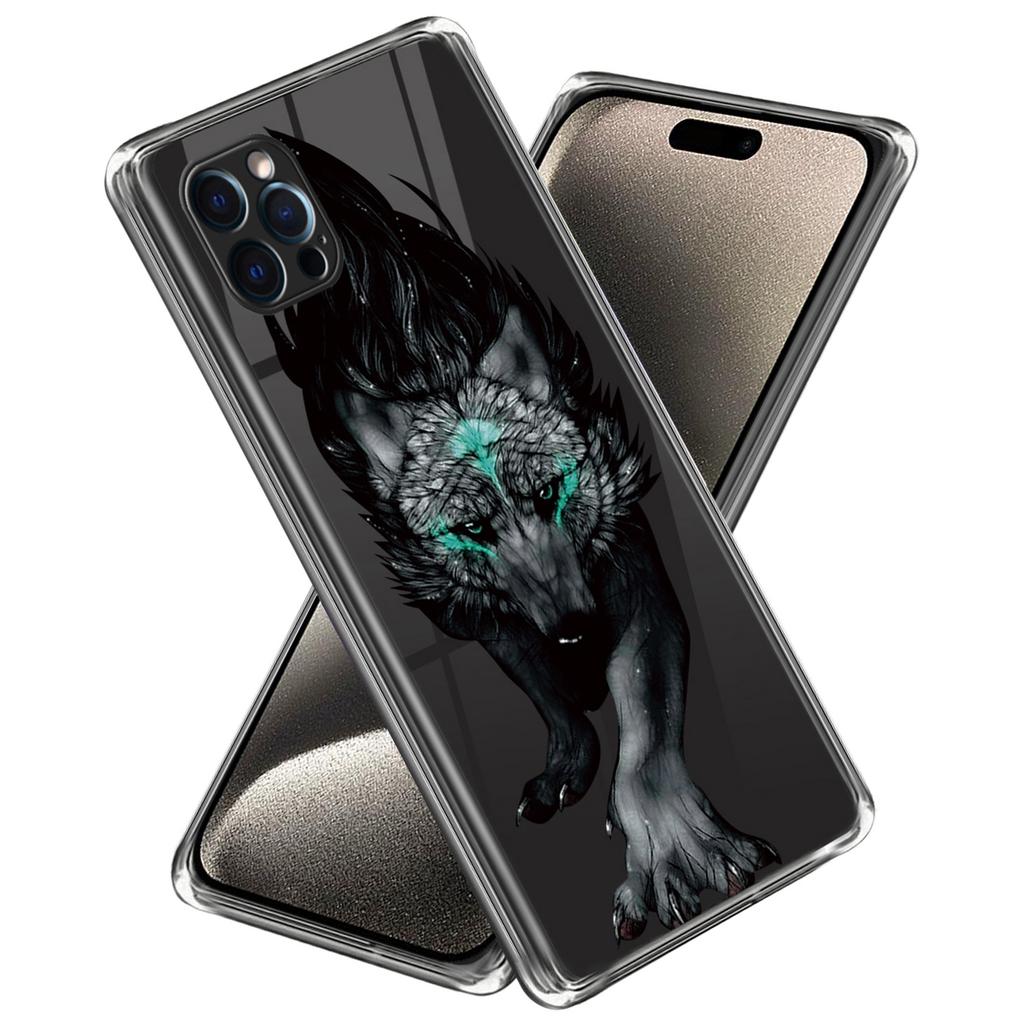 For iPhone 16 Pro Max Case Pattern Printed Shockproof TPU Phone Cover