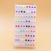 36-Pair Stud Earrings Set: Fashionable, Versatile, Imitation Pearl with Iron Needle - Spring Collection