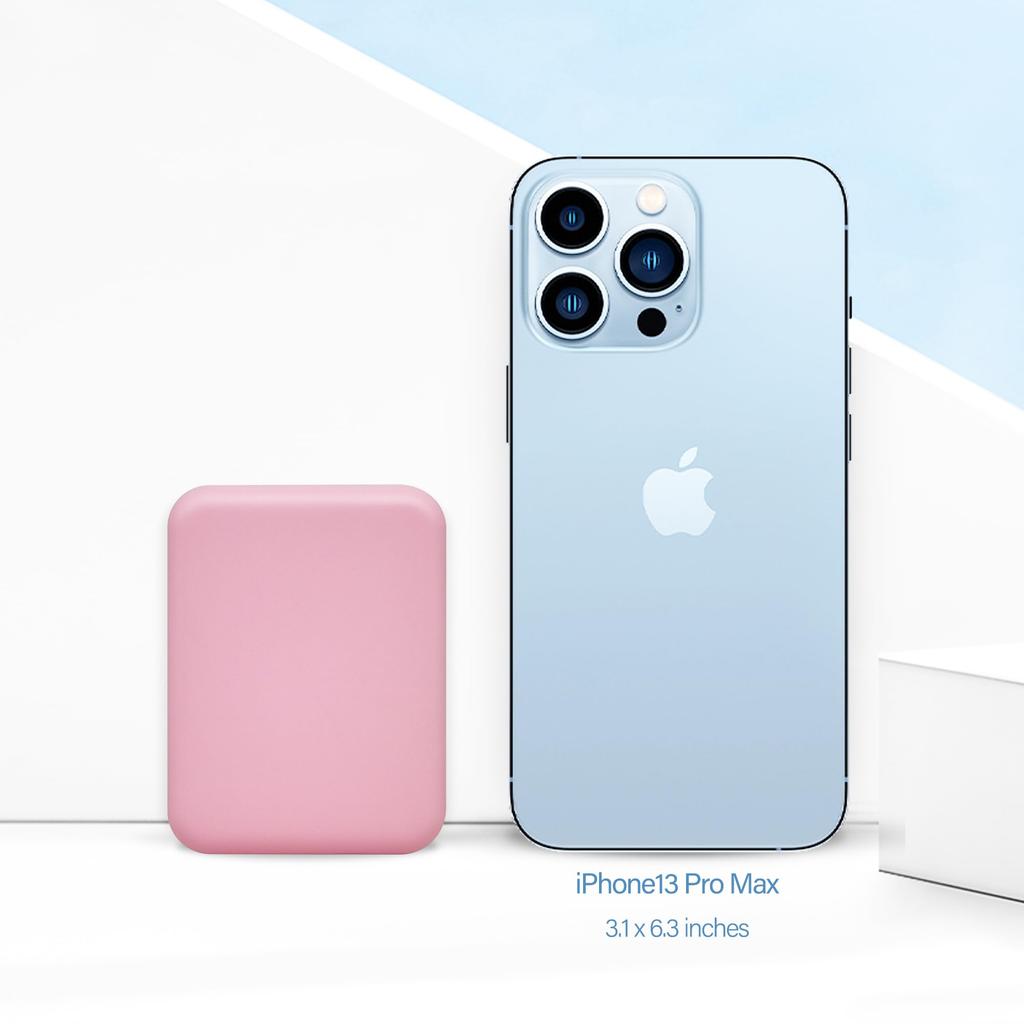 SNOWFLAKES Light - 1X/3X Pink Mini Hand Mini Magnifying, Compact Travel Makeup Mirror with Handheld LED Mirror for Purse - Perfect for Gift.