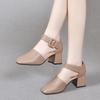 Women Fashion Beige Round Toe High Quality Anti Skid Spring Slip On High Heel Shoes for Sexy Party Night Club Ab518