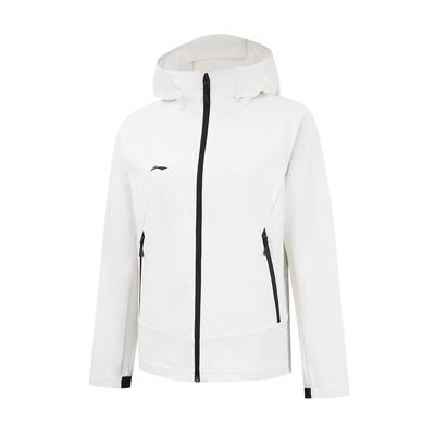 Li Ning Série Achat Groupé Lettre au Dos Zippé à Capuche Coupe-Vent Sportif Décontracté Polyvalent Vêtements d'Extérieur pour Femmes AFDVF92-3