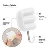 Love Letter Self Adhesive Wall Hooks No Drilling Decorative Hanging Hook For Key Bag Clothes Home Entryway Hooks Decor