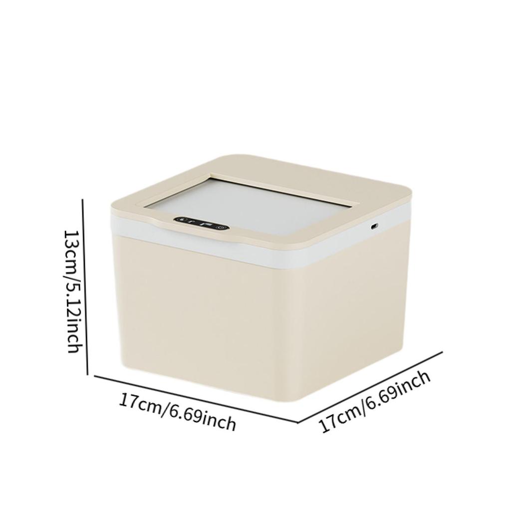 Smart Induction Trash Bin Touchless Automatic Lid Easy Clean Garbage Box for Living Room Bedroom Kitchen