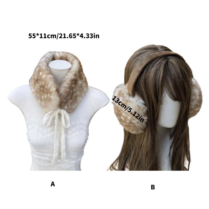 Luxury Plush Scarf Cosplay Headwear Ear Warmer Cosy Winter Neck Wrap For Sensitive Skin User Friendly Design