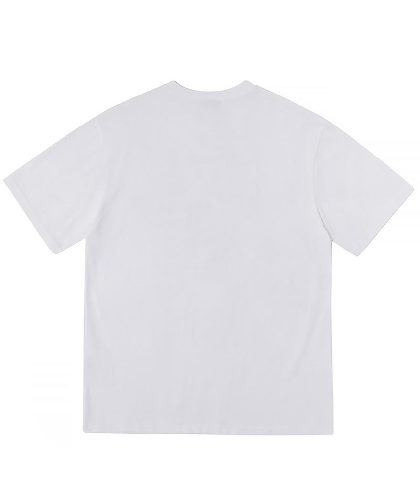 MATCHGLOBE Crushed Heart Oversized Tee (White)