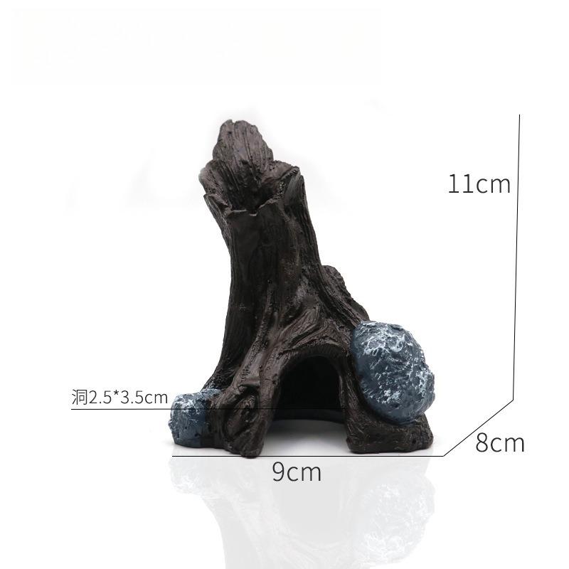 

Fish Tank Landscaping Simulation Sunken Wood Resin Crafts Tree Shaped Sunken Wood Roots Tied with Mos Tree Aquarium Decoration
