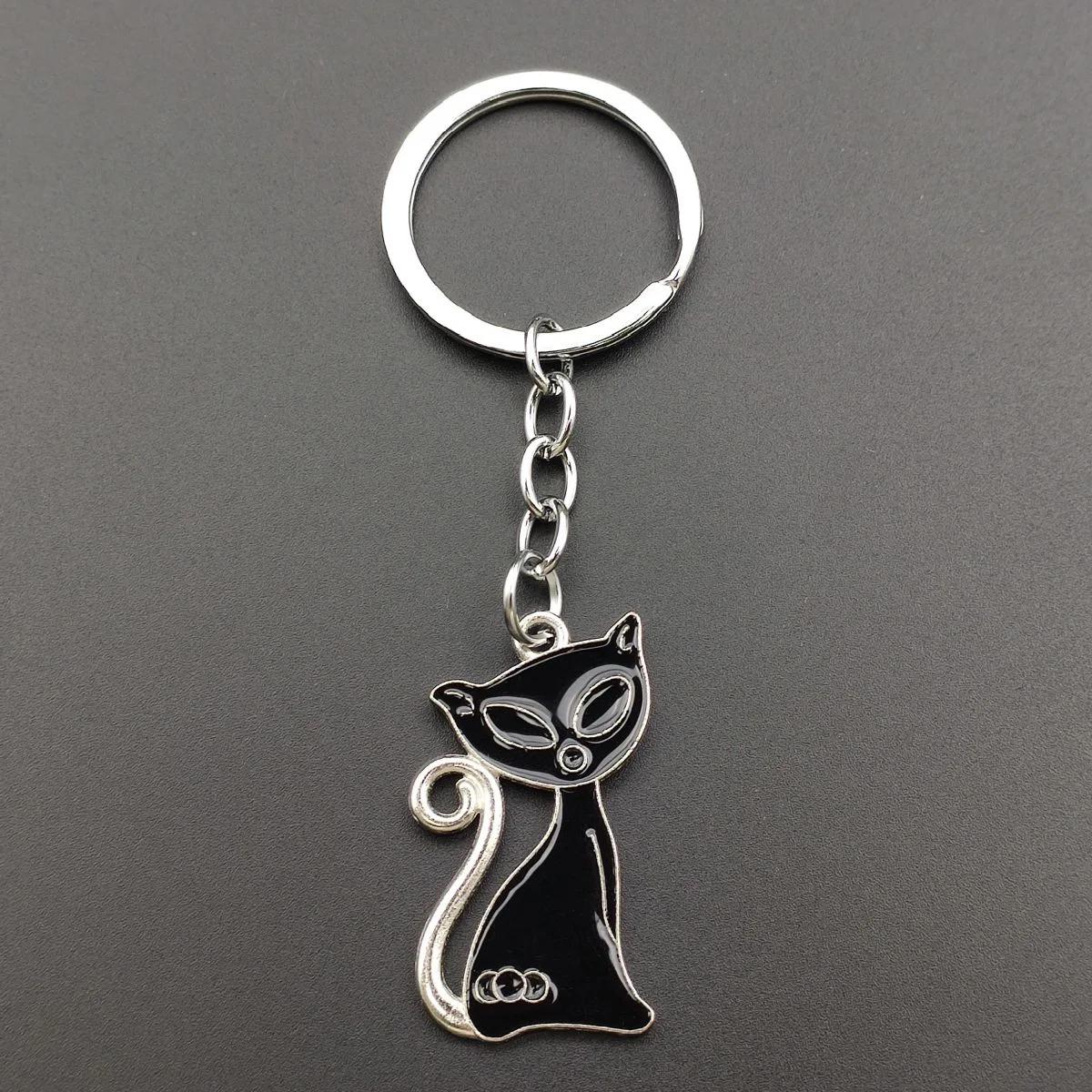 

Fashion Moto Handbag Keychain Keyring Metal Black and White Pendant Small Gift Trendy One Pair Car Key Chain Accessories чёрный