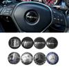 1PCs Steering Wheel Badge Emblem Decorative Sticker For Mercedes Benz AMG C E S GLE CLC Class W204 W203 W205 W124 W221 W213 W212