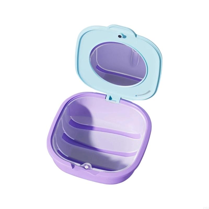Hygienic Orthodontic Appliance Storage Case for Retainers and Aligners Reusable Easy Cleaning Design Portable ABS Container