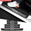 YNEPB1 Car Door Sill Scratch Resistent Stickers Threshold Pad for Volkswagen VW Polo Rline Golf Jetta GTI Tiguan Sharan Caddy Scirocco