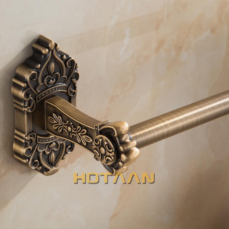 . (24",60cm)Single Towel Bar/Towel Holder,Solid Aluminium,Antique Brass Finish,Wall Mounted Bathroom accessories