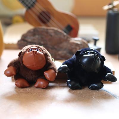 Cute Chimpanzee Pendant Plush Toy Doll Little Monkey Bag Hanging Keychain Doll Doll