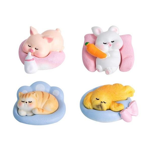 Cherry Ray Sleepy Animal Friend Vehicle Figure Accessory [1078],Korean Car Acc