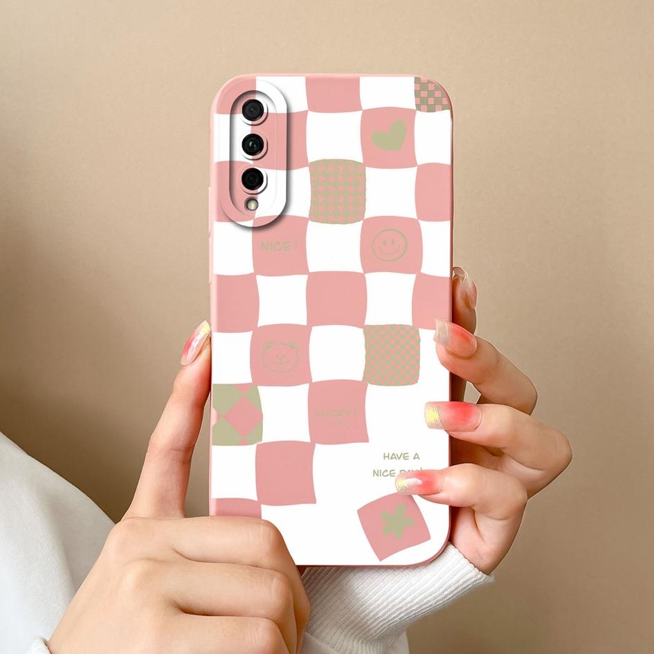 

Чехол для телефона Huawei P Smart 2021 Y5P Y6P Y7P Y9S Honor 20 Lite 20S, чехол в клетку, матовые мягкие силиконовые противоударные чехлы для телефонов для бампера Huawei Honor 20S