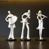 Creative Band Figures Statue Accordion Musician Desk Decoration Ornaments Characters Resins Sculpture Room Aesthetic Decor