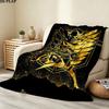 1PC Attack Titan Patterned Flannel Blanket Suitable For All Seasons For Home Decor Warmth And Comfort Gifts Holiday Present
