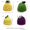 Lovely Fruit Winter Hat Soft Knitted Brimless Hat for Women Music Festival