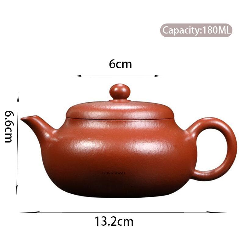 

180ml Yixing Purple Clay Teapot Household Kettle Master Handmade Tea Pot Beauty Tea Infuser Chinese Zisha Tea Set Accessories