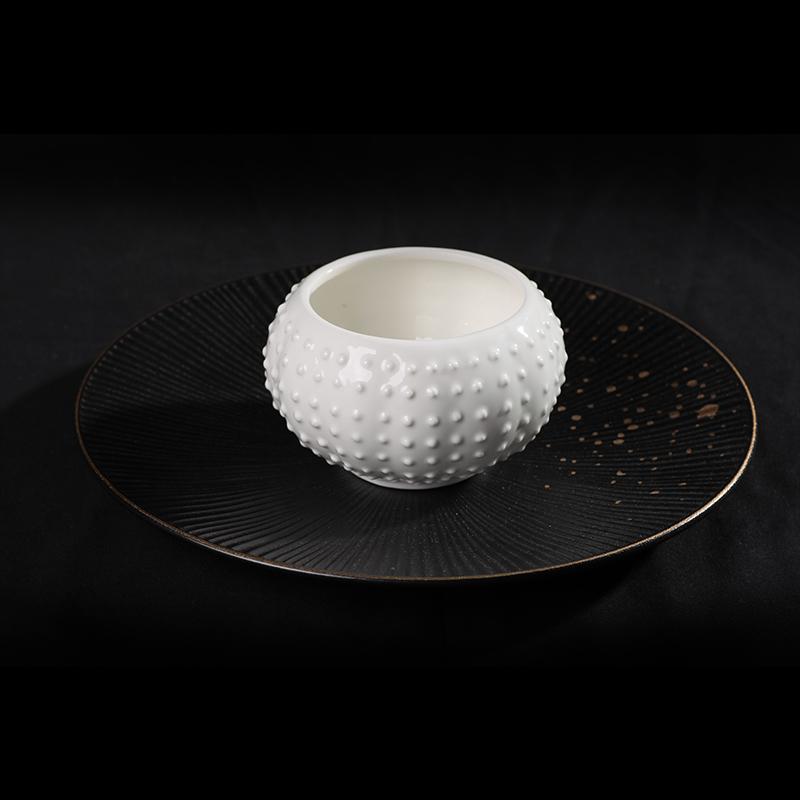 Ceramic Dining Plates Heating Furnace Combination Special Tableware Dessert Plate Fruit Bowl Dim Sum Dish Snack Tray Sushi Plate