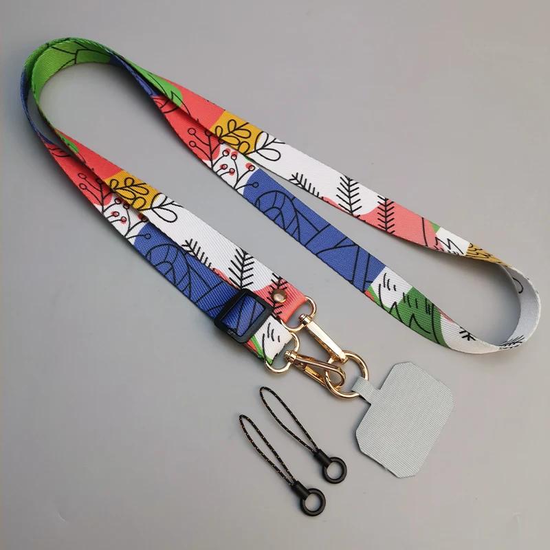 Künstlerischer Crossbody Handytasche Lanyard Riemen Hängendes Halsseil Verstellbar Handy Anhänger Lanyard Mit Universal Clip Dichtung