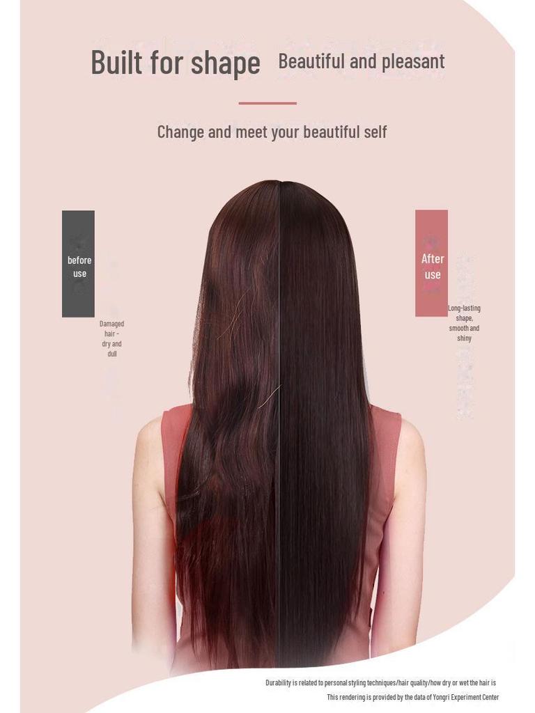 Yongri Dual-Use Hair Tool: 4-Speed Straightening & Curling Iron with Temperature Control for Salon and Home Use