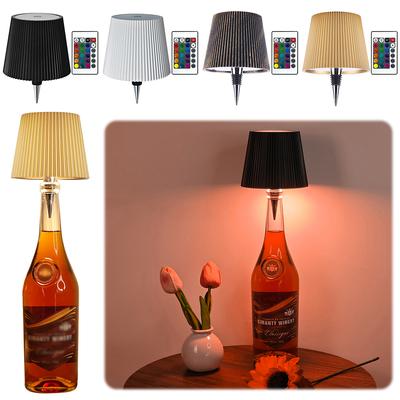 Kabellose Flaschenlampe 3 Farben + RGB Weinflaschenlicht Wiederaufladbare Weinflaschenlampe Dekorative Nachtleuchte für Bars Restaurants