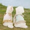 Fashion Dog Clothes Cute Pet Summer Princess Skirt Pet Supplies Pet Plaid Lace Vest  Spring