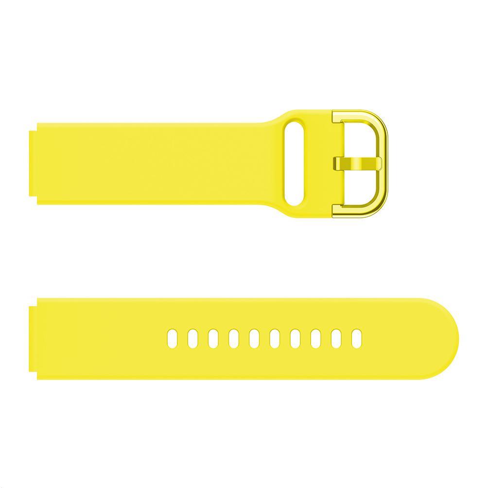 

16mm monochrome silicone strap watch band for Huawei Fit mini color buckle silicone strap wristband bracelet 22mm жовтий