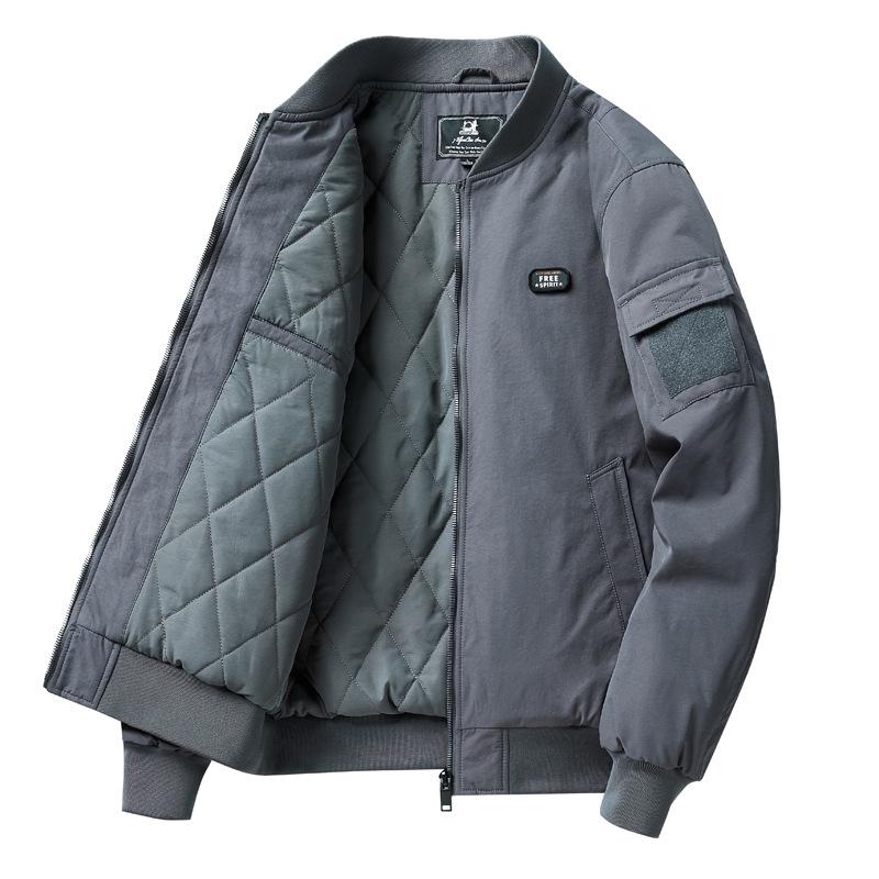

Men s 2026 Winter Cotton Jacket - Casual Loose Baseball Collar, Thick, Warm, Windproof, Plus Size XL