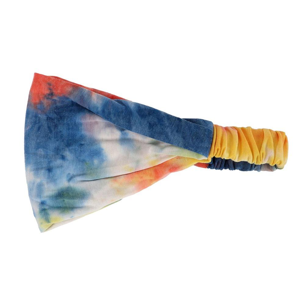 Cotton Yoga Headband Face Washing Fitness Elastic Headband Simple Tie Dye Headbands Girls
