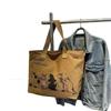 Bolso de Hombro de Lona de Gran Capacidad para Mujer - Moda Otoño e Invierno Bolso Tote Japonés