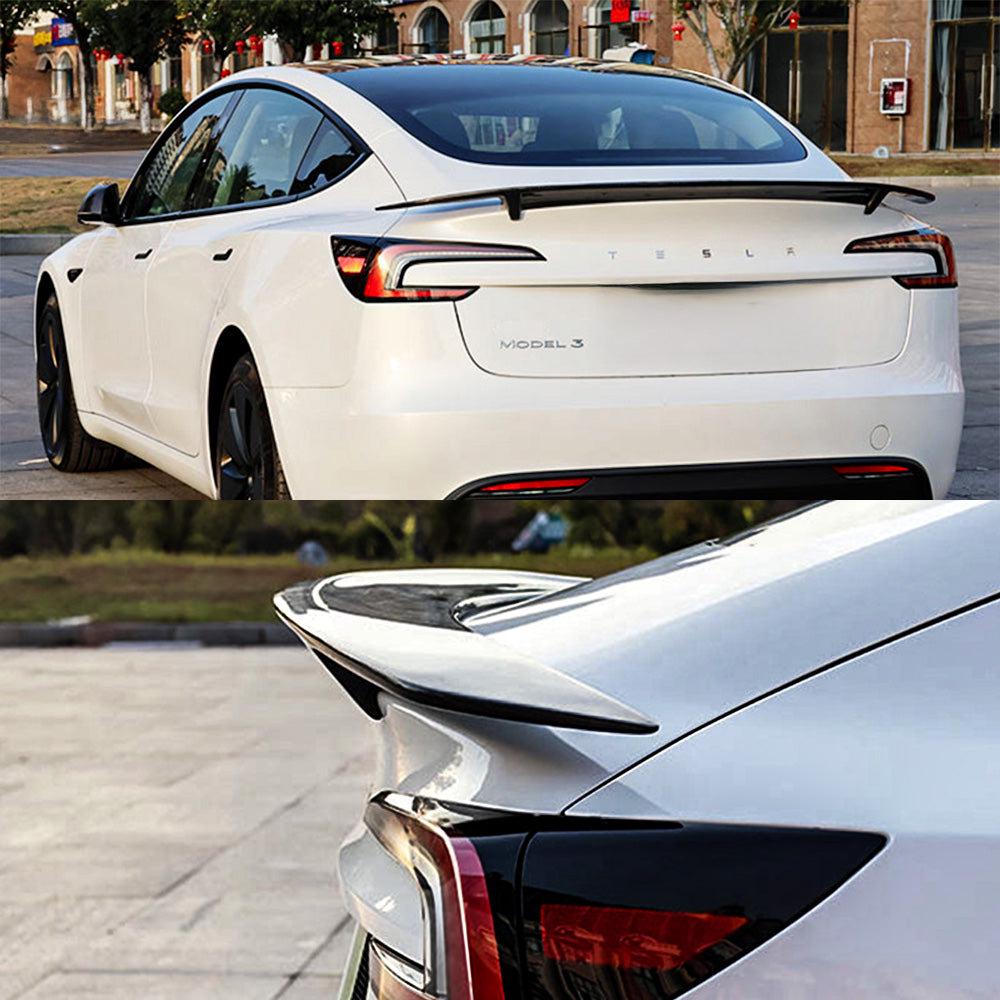 RT Style Real Carbon Fiber Rear Spoiler for Refreshed Tesla Model 3 Highland & Model Y Juniper