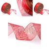 Charming Red 6.3x200cm Christmas Tree Decoration Ribbon For Stylish Gift Wrapping
