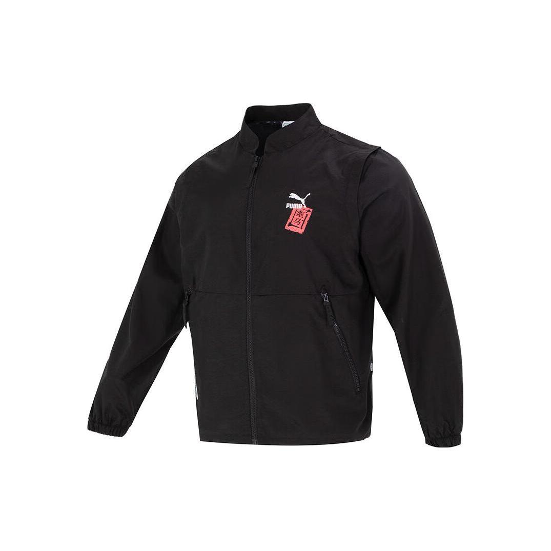 

Puma Logo Print Breathable Sports Jacket Men jackets Black 677509-01 M