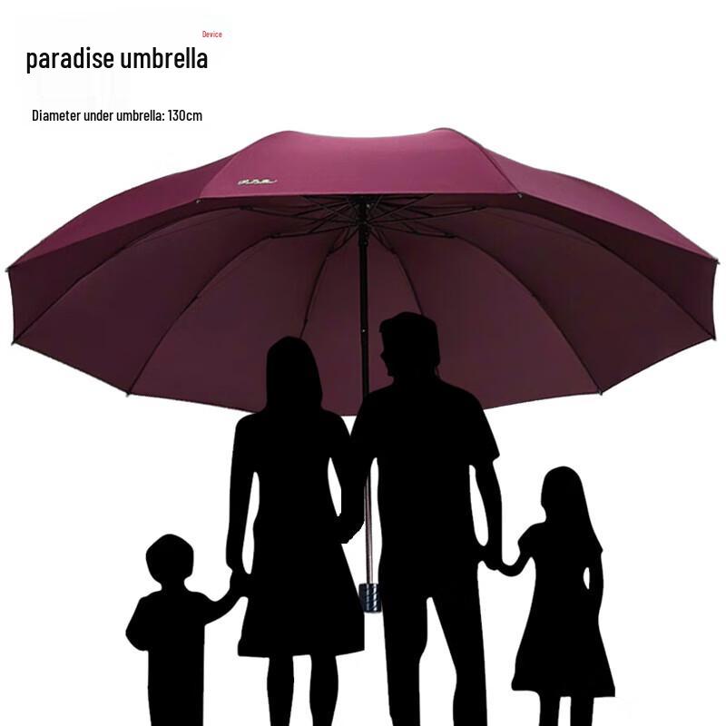 Tiantiangsan Portable 10-Rib Dual-Use Sun & Rain Umbrella