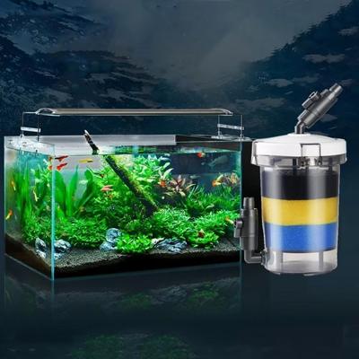 Mit Filterwatte Aquarium Vorfilter Ohne Pumpe Mini-Größe Mini-Aquariumfilter Einfache Installation Filterbehälter
