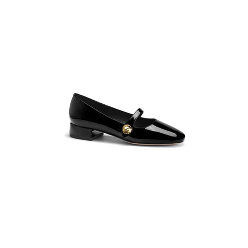 Grape mother Studiolee French platform small leather shoes round head thick heel Mary Jane single shoes women's 2025 new spring