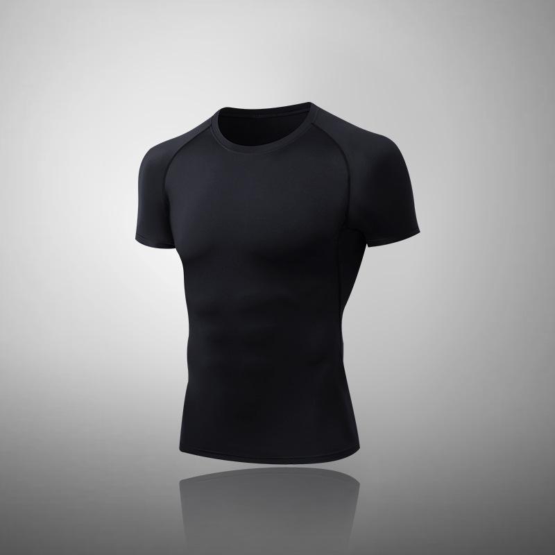 Men's High-Elastic Compression Sports Leggings: Quick-Dry, Long Pants for Running, Basketball & Fitness.