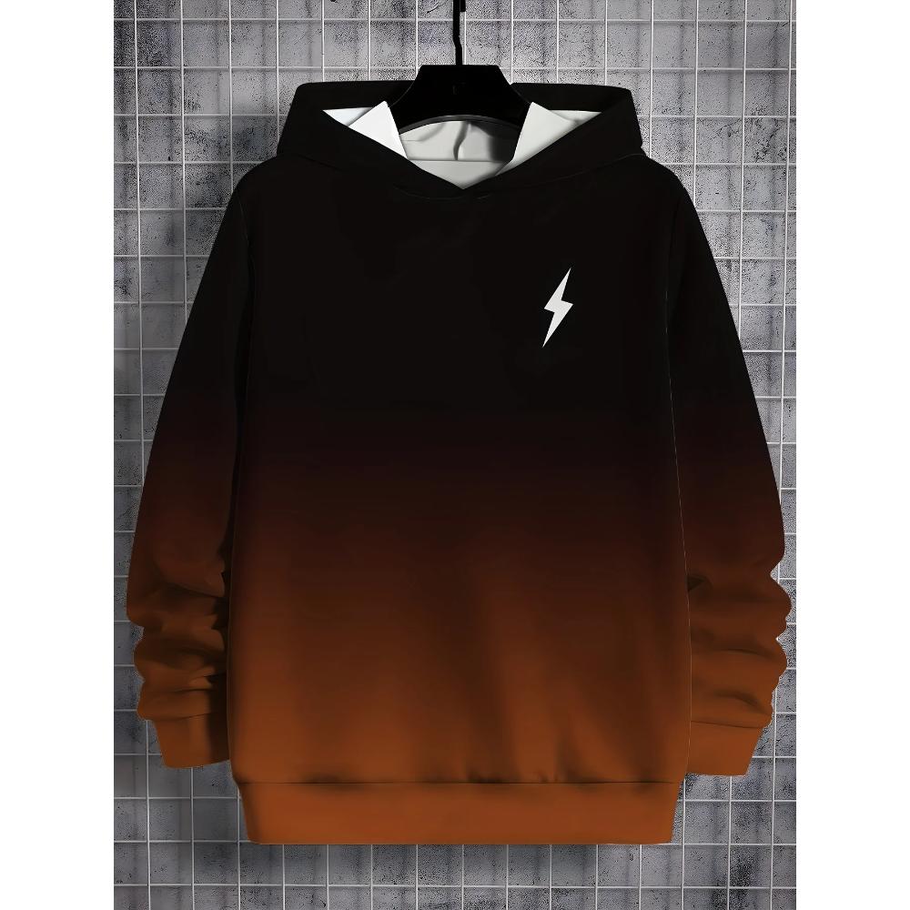 Men's Gradual Change Fashion Sweatshirt Casual Loose Hoodie Versatile Hoodies Sweatshirts Men’s