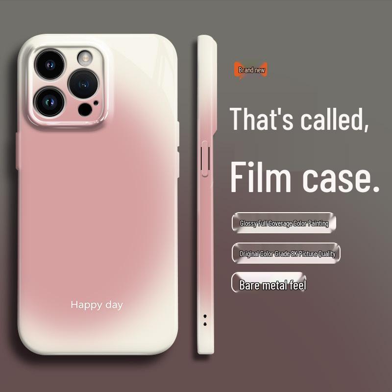 

Розовый градиентный чехол с полным покрытием для iPhone 14 Pro Max/13 и Huawei - Весенне-летняя коллекция iPhone 17 Pro Max