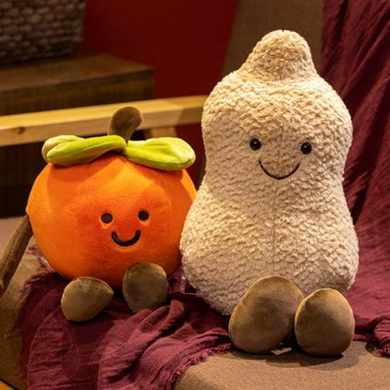 Creative Persimmon Peanut Plush Pillow Doll - Home Decor & Wedding Ornament