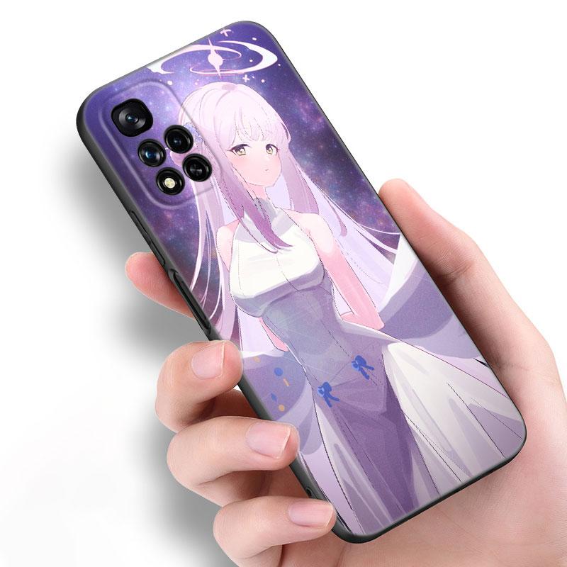 Blue Archive Game Black Silicone Phone Case For Xiaomi POCO X3 X4 NFC F5 M3 M4 M6 X5 X6 Pro F3 F4 GT 5G C55 C65 M5