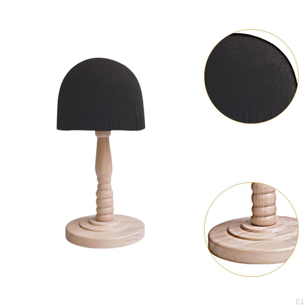Kuppelförmiger Hutständer, Sockel, Holzhalter, rustikal, freistehend, für Kopf
