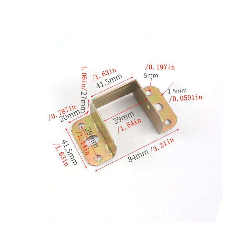 Durable Metal Bracket With Thickened Design For Bed Beam Support, Suitable For Fixing Industrial Hardware Accessories In Wooden