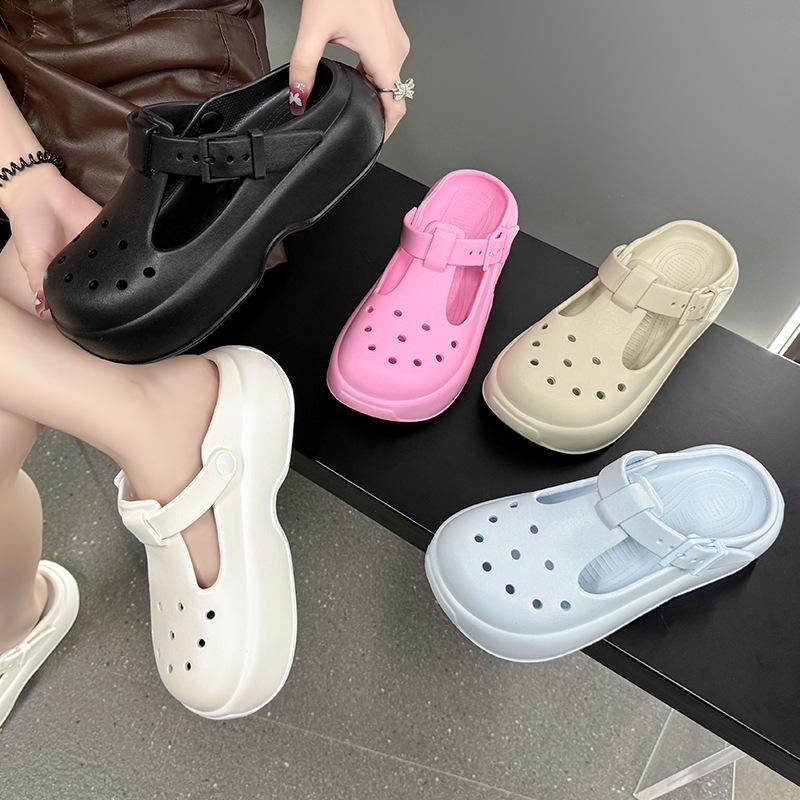 2025 Women's Non-slip EVA Thick-soled Slip-on Sandals & Slippers for Indoor/Outdoor Use